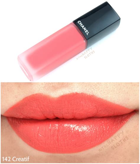 chanel 142 creatif|Chanel Creatif (142) Rouge Allure Ink Matte Liquid Lip  .